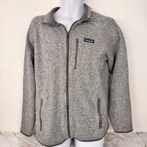 Patagonia Better Sweater Jacket Men L Gray Fleece Outdoor Hiking Camping 25527